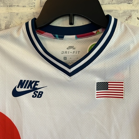 NWT Nike SB x Parra USA Federation Kit Crew Jersey Boys Medium Skate CT6071-100 - Picture 3 of 8